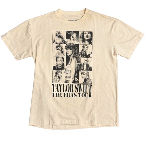 NEW The Eras Tour Through Vancouver Beige T-Shirt size Large Taylor Swift - Picture 1 of 6